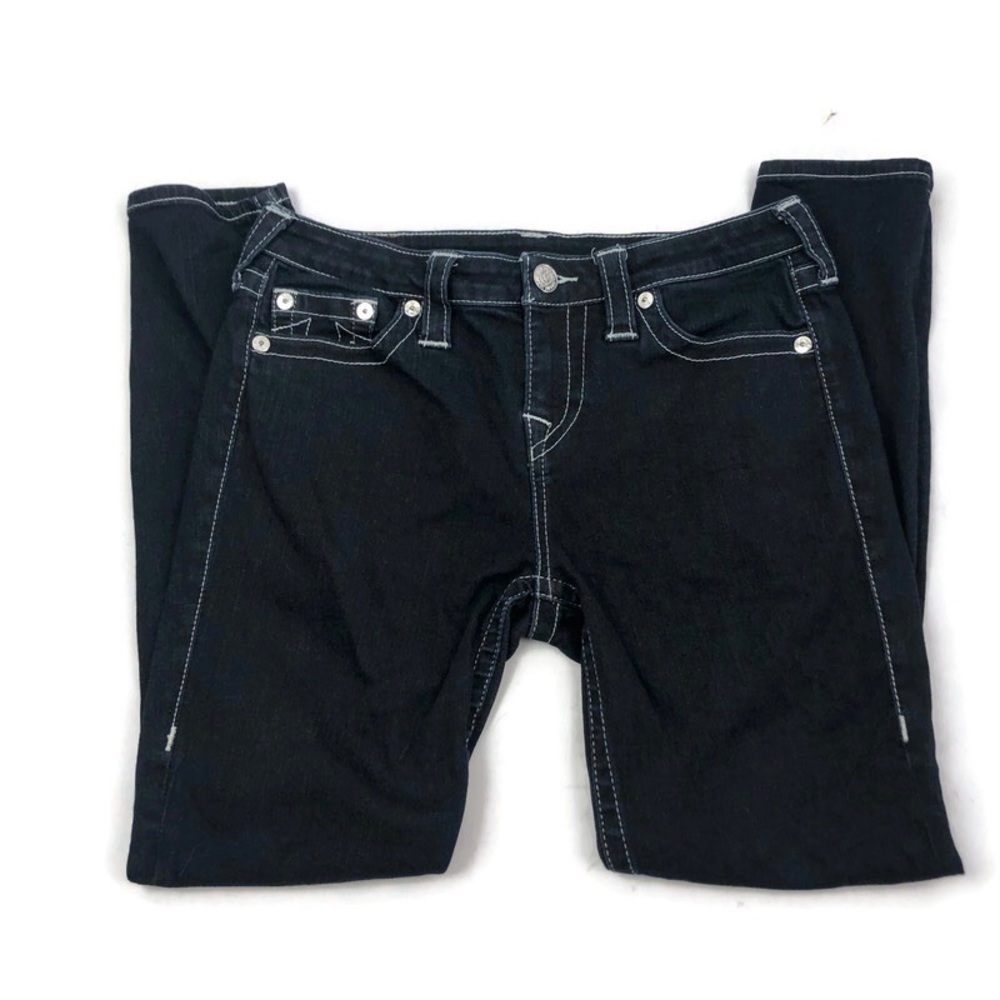 True Religion Dark Wash Section Super Skinny Jean